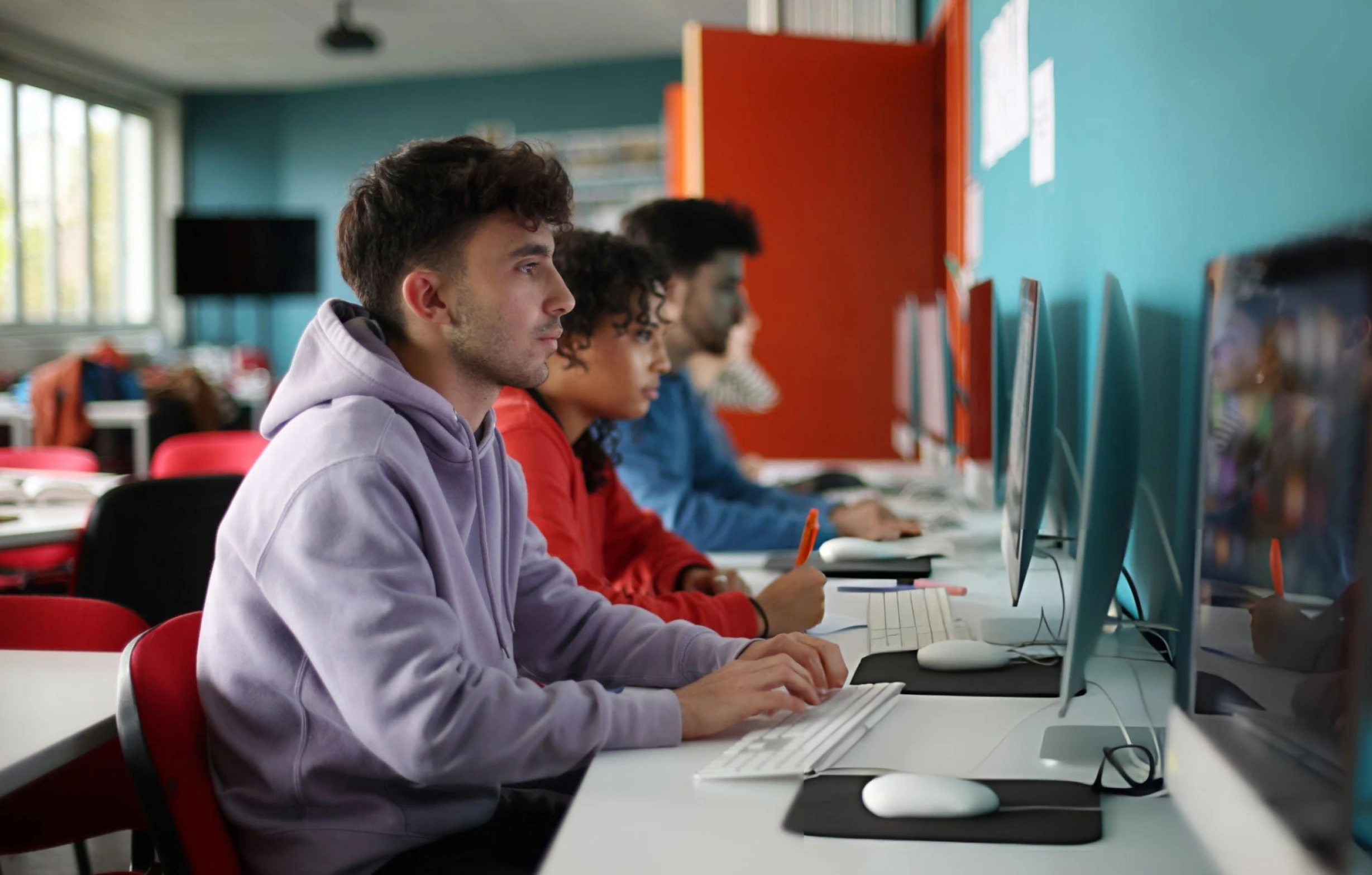Secure education network background